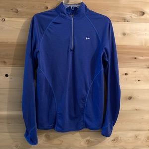 Nike dri-fit 3/4 zip running pullover